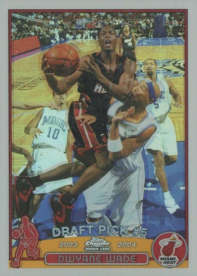2003 Topps Chrome Dwyane Wade #115 Basketball Card