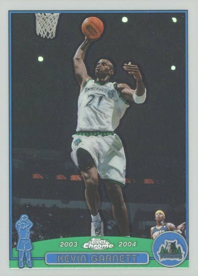 2003 Topps Chrome Kevin Garnett #100 Basketball Card