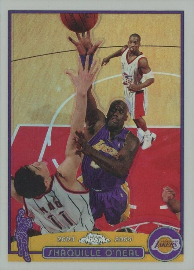 2003 Topps Chrome Shaquille O'Neal #34 Basketball Card
