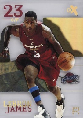2003 Fleer E-X  LeBron James #102 Basketball Card