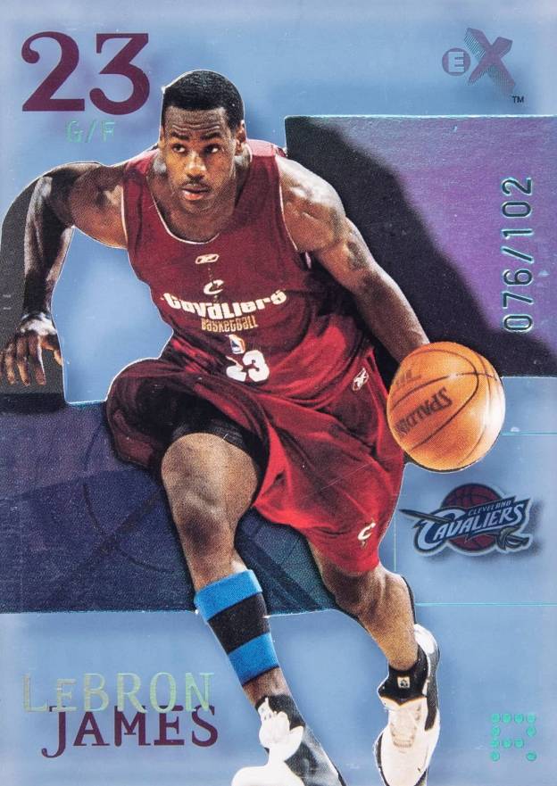 2003 Fleer E-X  LeBron James #102 Basketball Card