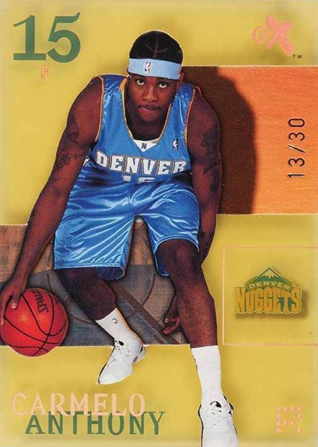 2003 Fleer E-X  Carmelo Anthony #73 Basketball Card