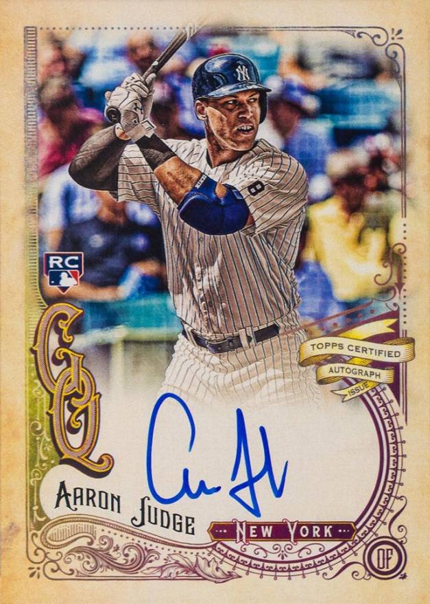 2017 Topps Gypsy Queen Autographs Aaron Judge #AJ Baseball Card