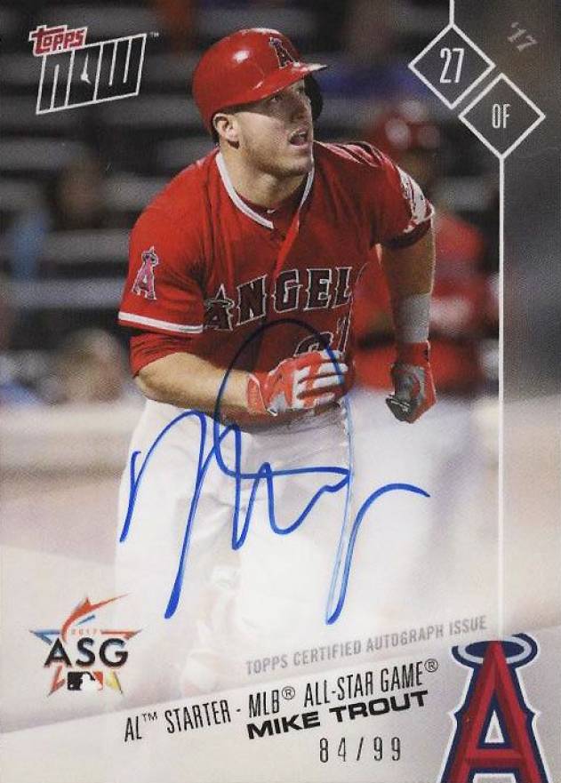 2017 Topps Now American League All-Star Team Mike Trout #AS15A Baseball Card