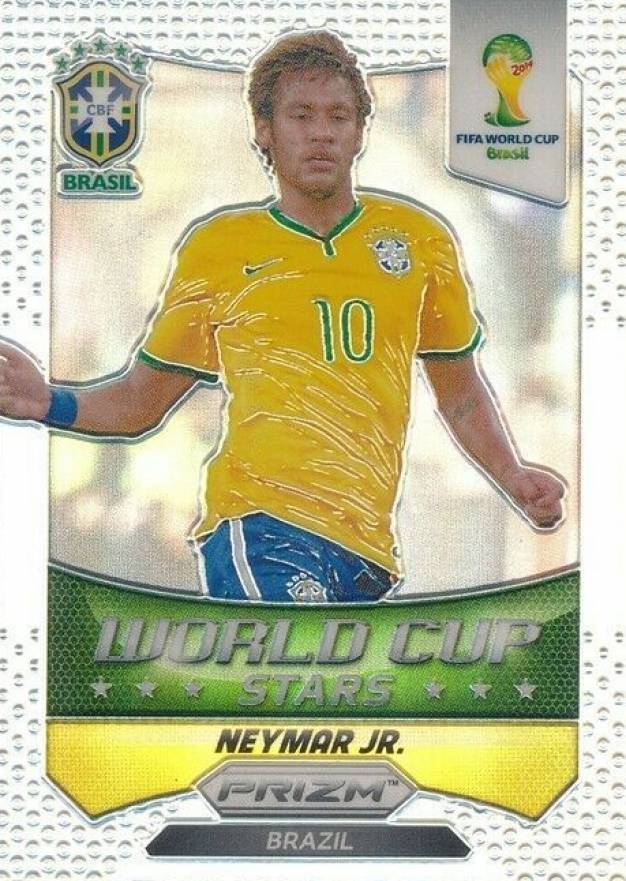 2014 Panini Prizm World Cup Stars Neymar Jr. #7 Soccer Card