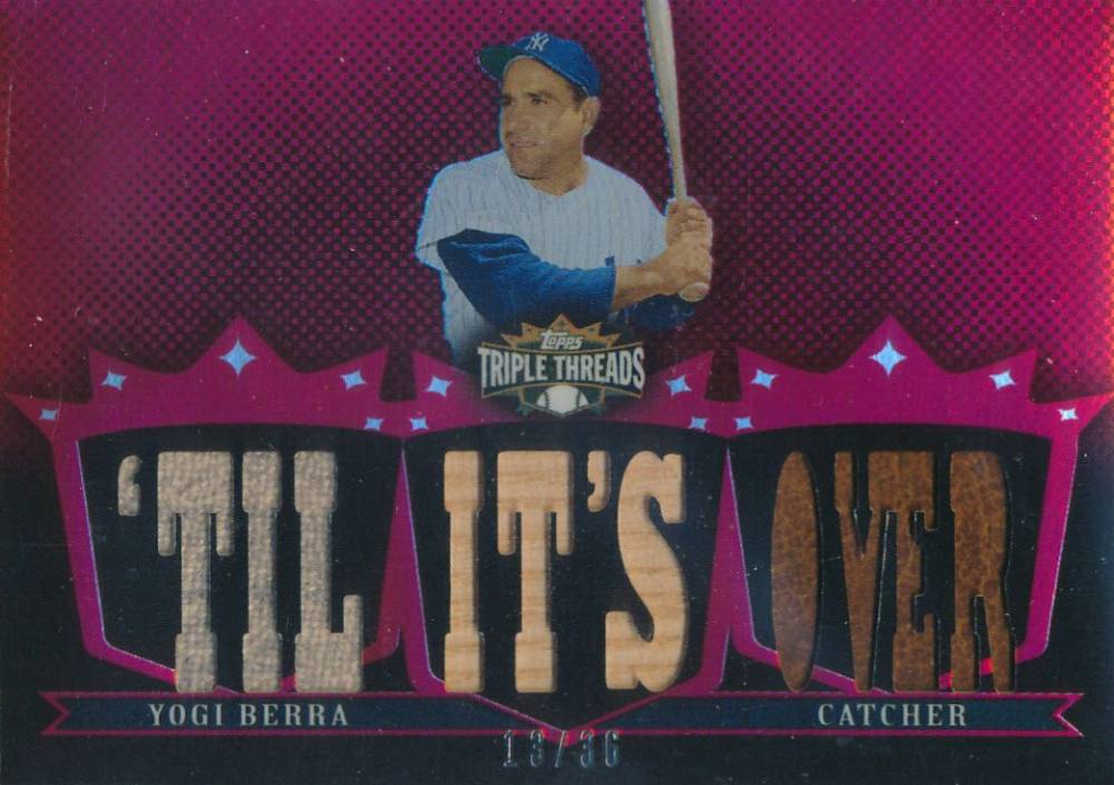 2007 Topps Triple Threads Relics Yogi Berra #86 Baseball Card