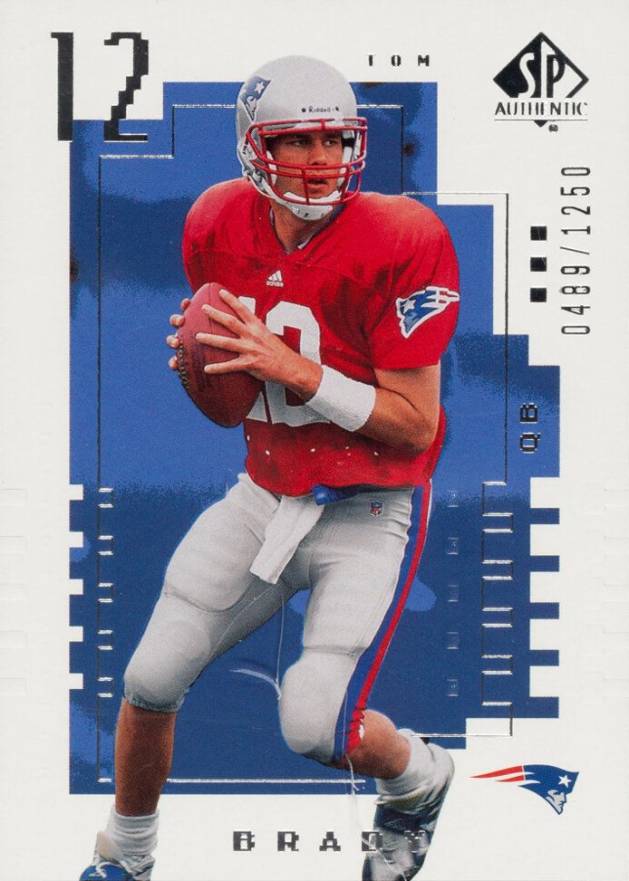 2000 SP Authentic  Tom Brady #118 Football Card