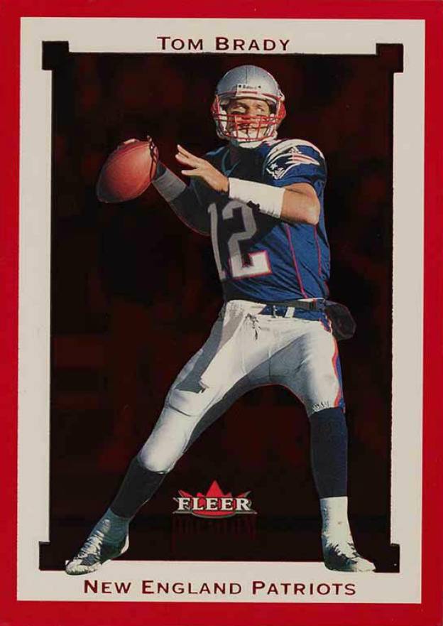2002 Fleer Premium Tom Brady #SR106 Football Card