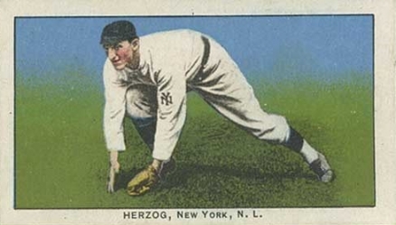 1910 Philadelphia Caramel Herzog, New York, Nat'l # Baseball Card