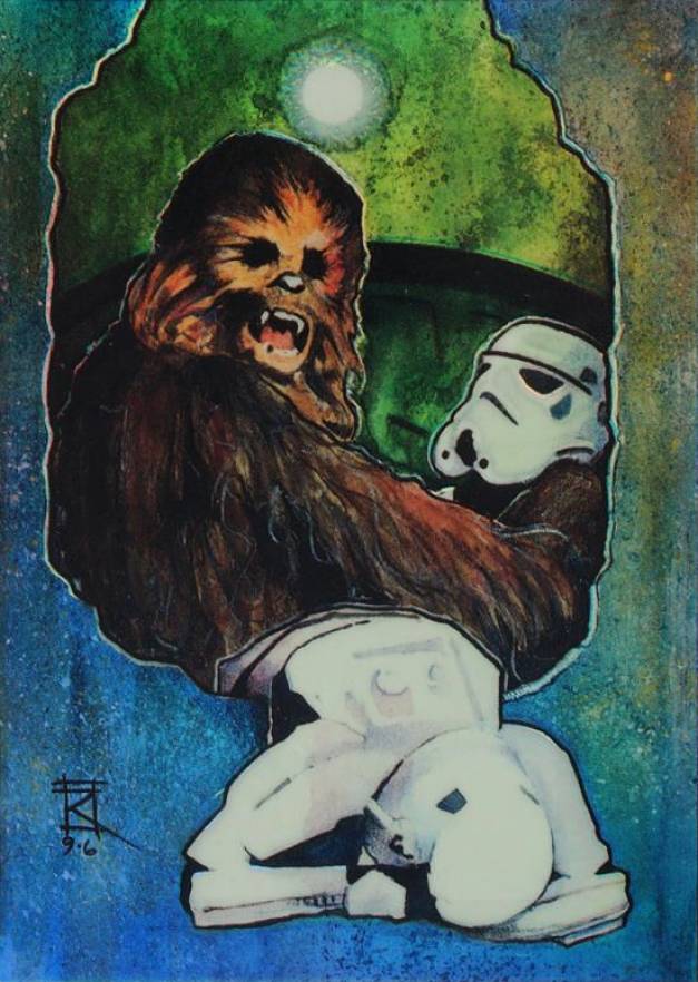 1996 Star Wars Finest Chewbacca #8 Non-Sports Card