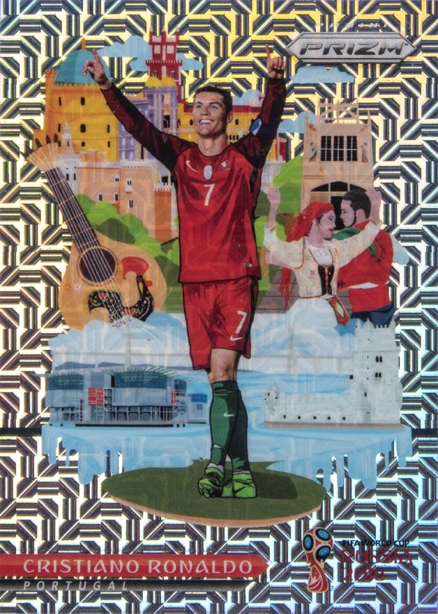 2018 Panini Prizm World Cup National Landmarks Cristiano Ronaldo #NL-18 Soccer Card