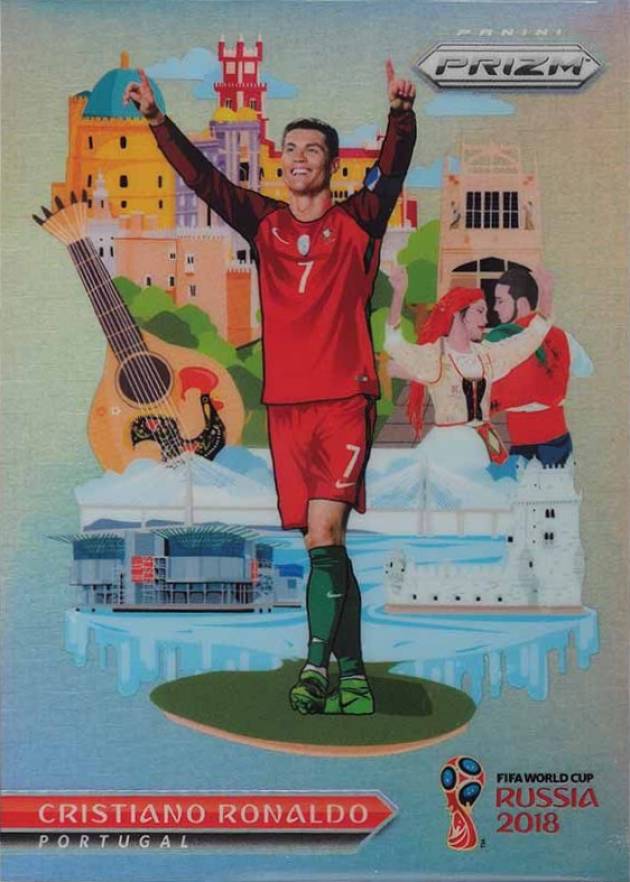 2018 Panini Prizm World Cup National Landmarks Cristiano Ronaldo #NL-18 Soccer Card