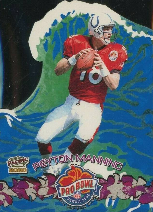 2000 Pacific Pro Bowl Die-Cuts Peyton Manning #6 Football Card
