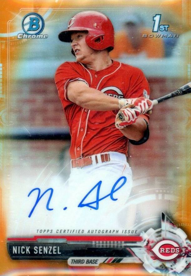 2017 Bowman Prospects Autographs Nick Senzel #NS Baseball Card
