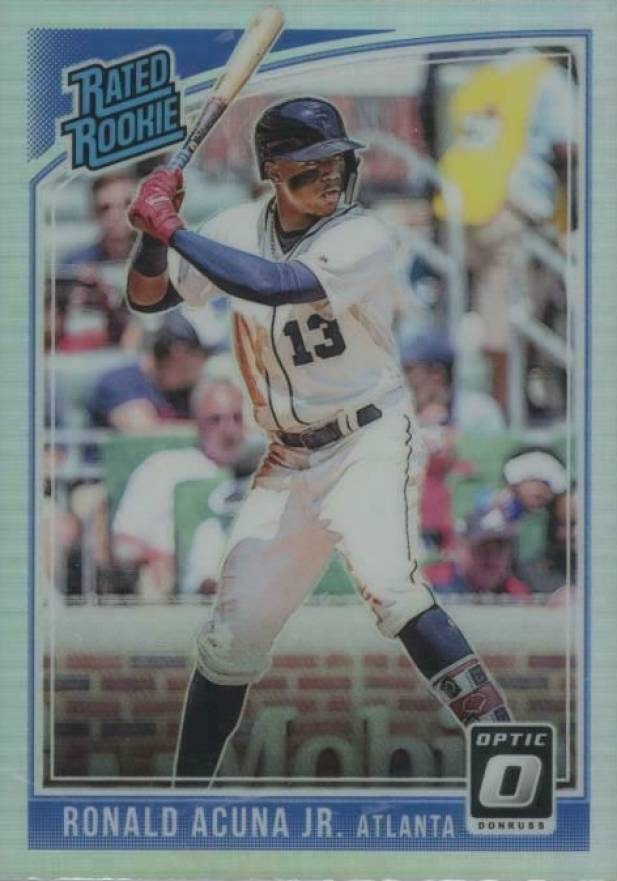 2018 Panini Donruss Optic Ronald Acuna Jr. #63 Baseball Card
