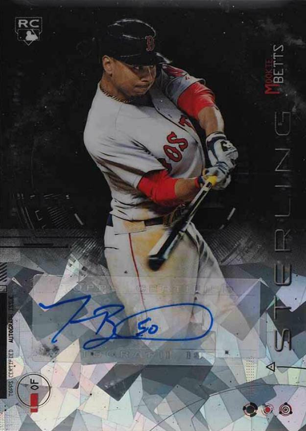 2014 Bowman Sterling Rookie Autographs Mookie Betts #MB Baseball Card