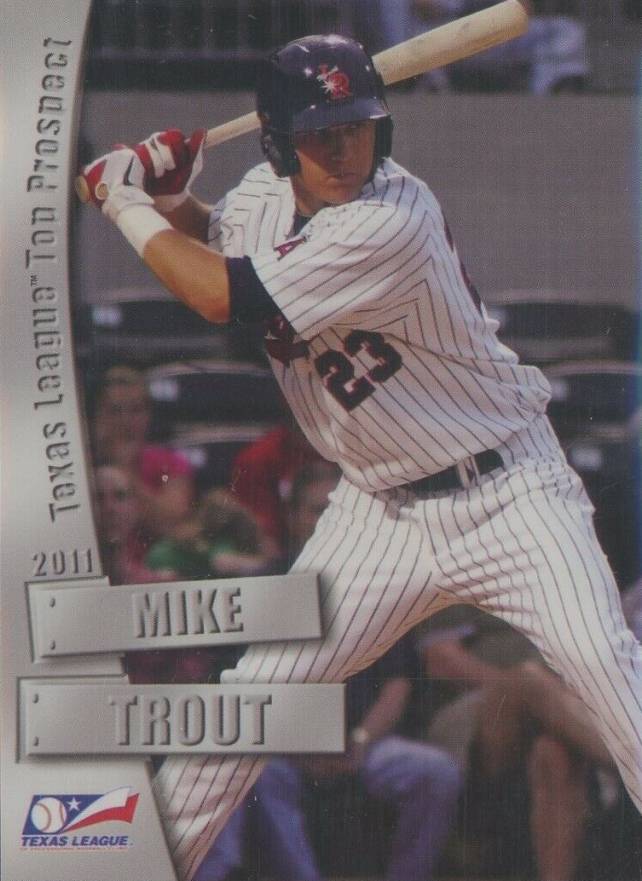 2011 Texas League Top Prospects Grandstand Mike Trout #25 Baseball Card
